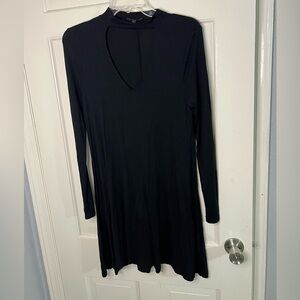Express Black Long Sleeve Dress